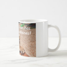 Mooki lolcat Mug, i can haz caffeinez?