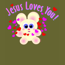 Mooky Says, Jesus Loves You! t-shirts by Pazzoom Mooky Says, Jesus Loves You! t-shirts