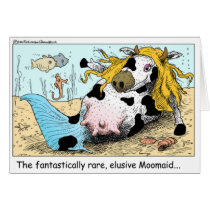 Moomaid Funny Cow Cartoon Gifts Tees Collectibles cards