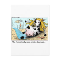 Moomaid Funny Cow Cartoon Gifts Tees Collectibles postcards