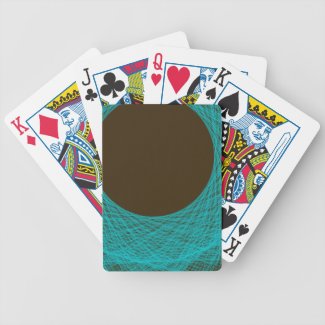 moon abstract art poker deck