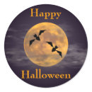 Moon and Bats Sticker