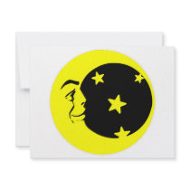 Moon and Stars Astrology, invitations by Mustang_Lady Moon and Stars Astrology, invitations