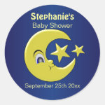 Moon And Stars Baby Shower Stickers