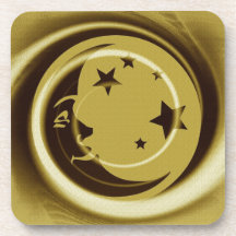 Moon and Stars Beverage Coaster