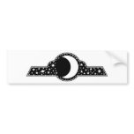 Moon and Stars Bumper Stickers