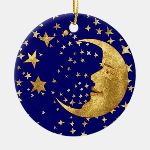 moon and stars christmas ornaments zazzle moon and stars christmas ornaments zazzle