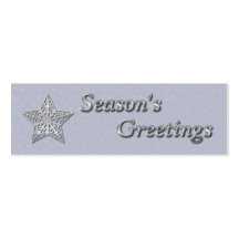 Moon and Stars Gift Tag Light Background Business Card
