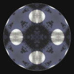 Moon and Trees Round Stickers