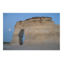 Moon At Monument Rocks posters