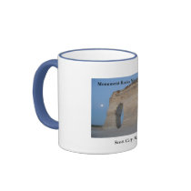 Moon At Monument Rocks, Scott City, Kansas mugs by wksimages Moon At Monument Rocks, Scott City, Kansas mugs