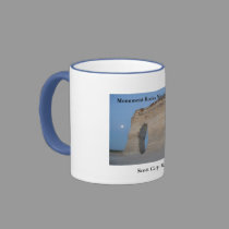 Moon At Monument Rocks, Scott City, Kansas mugs