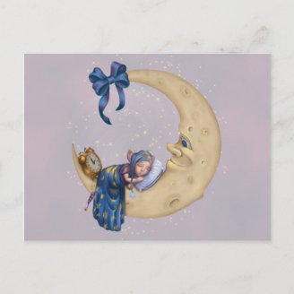 Moon Baby Postcard