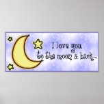Moon &amp; Back Print