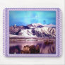 Moon behind Mountains Mousepad
