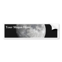 Moon bumper stickers