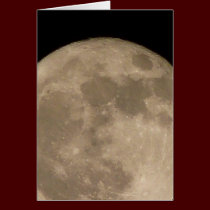 Moon Card Romantic Full Moon Blank Greeting Card cards