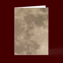 Moon Card Romantic Full Moon Custom Greeting Card