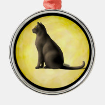 Moon Cat Christmas Tree Ornament