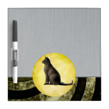 Moon Cat Dry-Erase Board