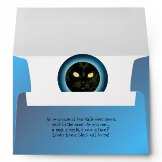 Moon Cat Halloween A7 Envelopes envelope