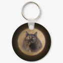 Moon Cat Keychain