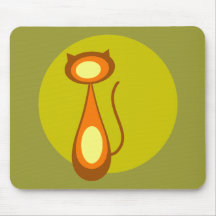 Moon Cat Mousepad