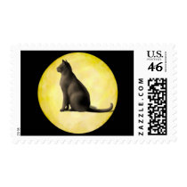 Moon Cat Postage Stamps