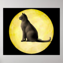 Moon Cat Print