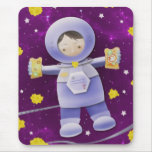 Moon cheese sandwich - mouse pad