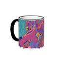 Moon Crashers, Abstract Art Mug by RLMdesignes Moon Crashers, Abstract Art Mug