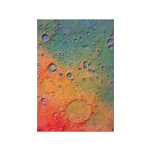 Moon Craters wrapped canvas Stretched Canvas Prints