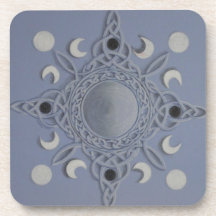 Moon cycle -celtic knot coaster