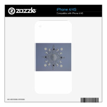 Moon cycle -celtic knot iPhone 4S decals