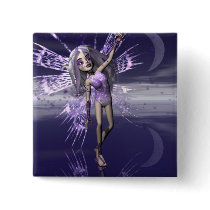 Moon Dance Faery Button by DragonCat Moon Dance Faery Button