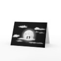 MOON DANCING Greeting Card by zazzitup MOON DANCING Greeting Card