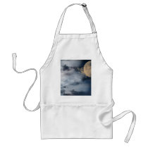 Moon Digital Artwork aprons by NixxysPicks Moon Digital Artwork aprons