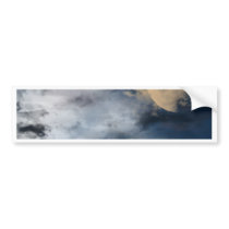Moon Digital Artwork bumper stickers by NixxysPicks Moon Digital Artwork bumper stickers