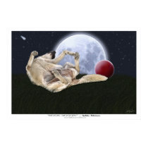 "MOON DOGGIN'" Art Prints & Posters