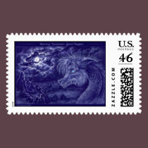 Moon Dragon postage