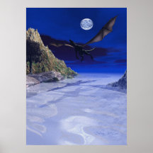 Moon Dragon Print