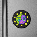 Moon Face Magnet by artbymar Moon Face Magnet
