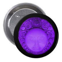 Moon Face Series Buttons and Badges