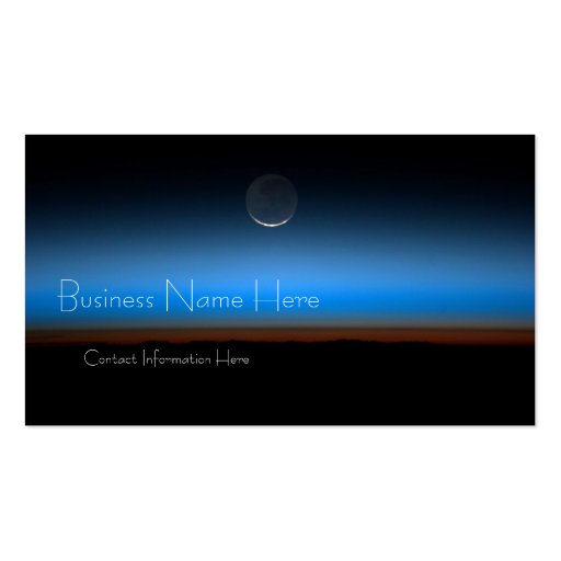 Moon From Space Business Cards