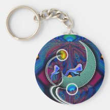 Moon Ghost Jump Keychain