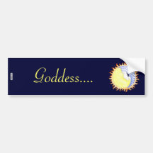 Moon Goddess Bumper Stickers