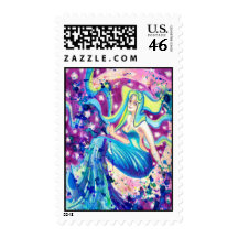Moon Goddess Postage Stamp