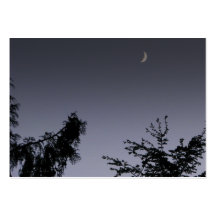 Moon Greeting Business Card Template