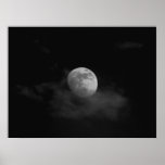 Moon in Clouds Print Moon in Clouds Print