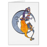 Moon Kats Halloween Card cards